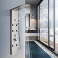 thumbnail image 1 of Zamery Shower Panel Tower System,Shower Column with Temperature Display,Rainfall Waterfall Shower Head Shower,6 Adjustable Body Jets,Handheld Shower,Wall Mount Brushed Nickel, 1 of 10