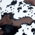 thumbnail image 7 of Home Soft Things Faux Fur Ottoman - Cows Flowers - Gold Leg - 17x17x17", 7 of 7