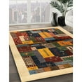 thumbnail image 3 of Ahgly Company Machine Washable Indoor Rectangle Contemporary Metallic Gold Area Rugs, 7' x 10', 3 of 7