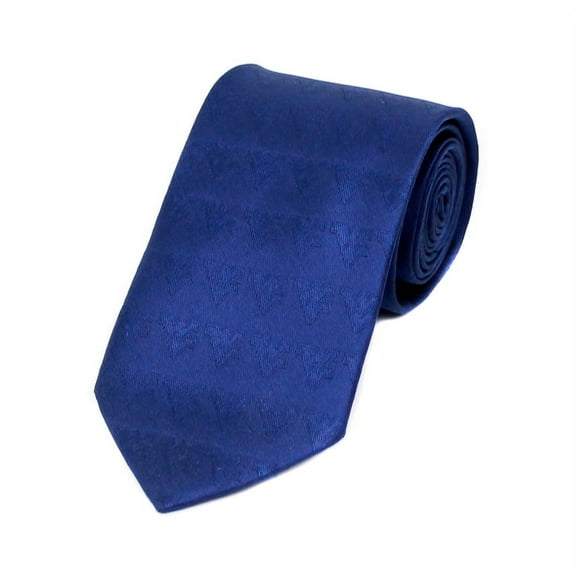 West Virginia Mountaineers Tone on Tone Necktie - Donegal Bay - Unisex - One Size