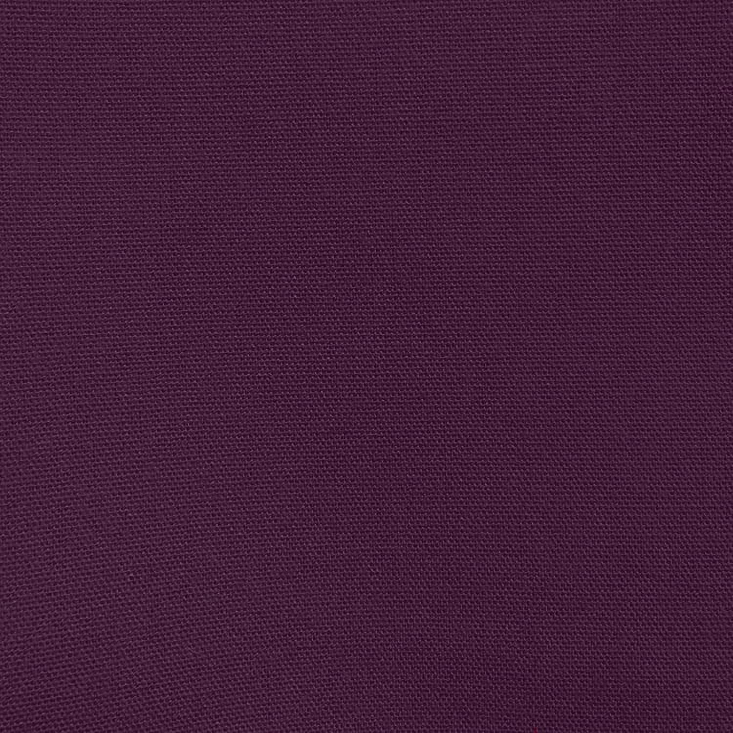 Ultimate Textile Cotton-feel 70 x 104-Inch Oval Tablecloth Aubergine Eggplant Purple