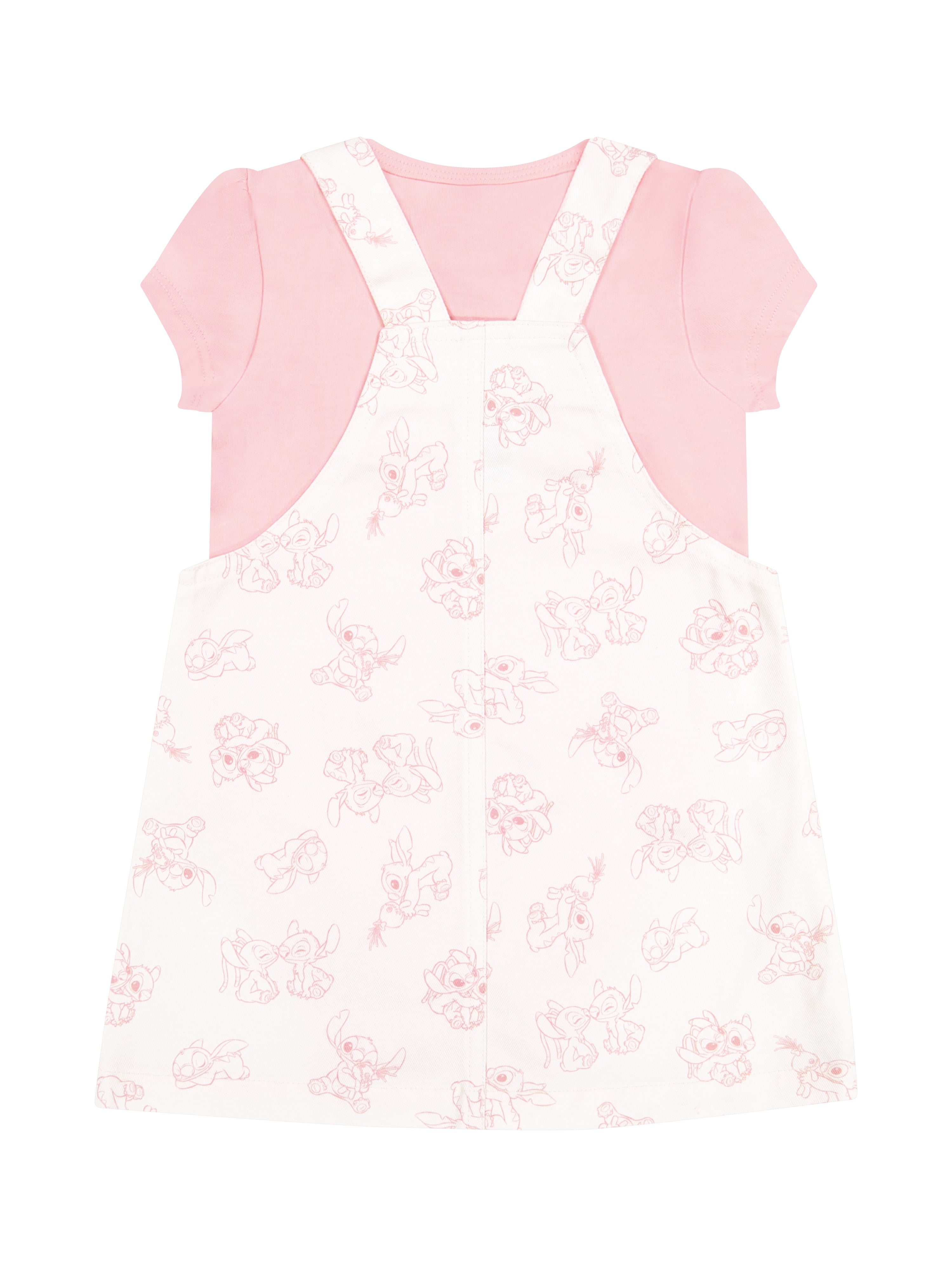 Stitch and Angel Baby Girl 2 Piece Jumper Set, Sizes 0-24 Months