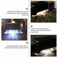 thumbnail image 4 of 4 Pieces Waterproof Fence Lamp Led Step Stairs Light Solar Deck Lights Decorative Garden Light For Steps Fence Deck Railing And Stairs, 4 of 5