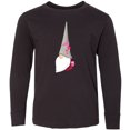 thumbnail image 3 of Inktastic Cute Gnome, Gnome With Flowers, Gnome With Hat Long Sleeve Youth T-Shirt, 3 of 5