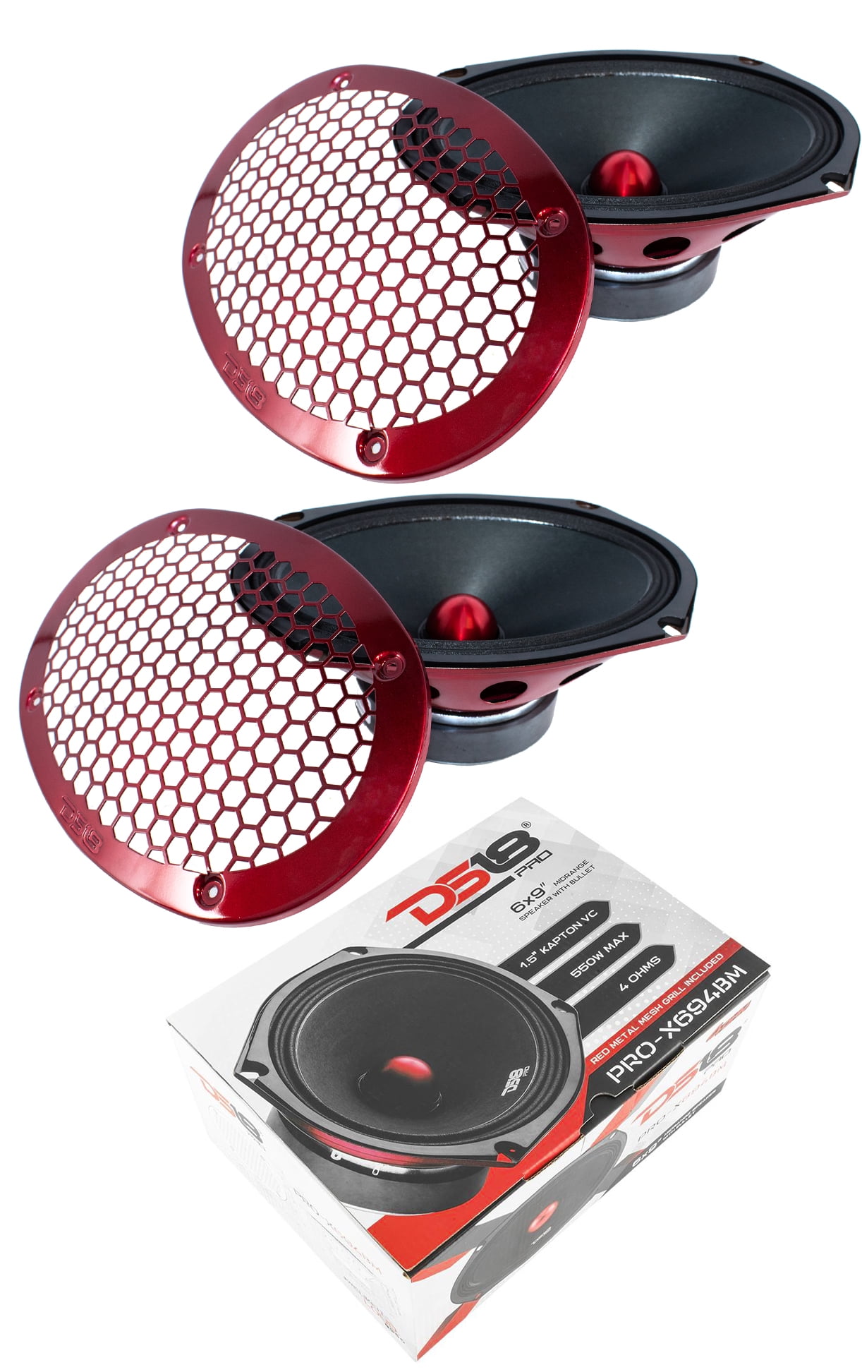 2x 6x9 Midrange Loud Speakers 1100 Watt 