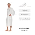 thumbnail image 2 of Men's Waffle Robe by BOCA TERRY, Waffle Knit Spa Robe, Long Lightweight Cotton Kimono Hotel Bathrobe, 2 of 6