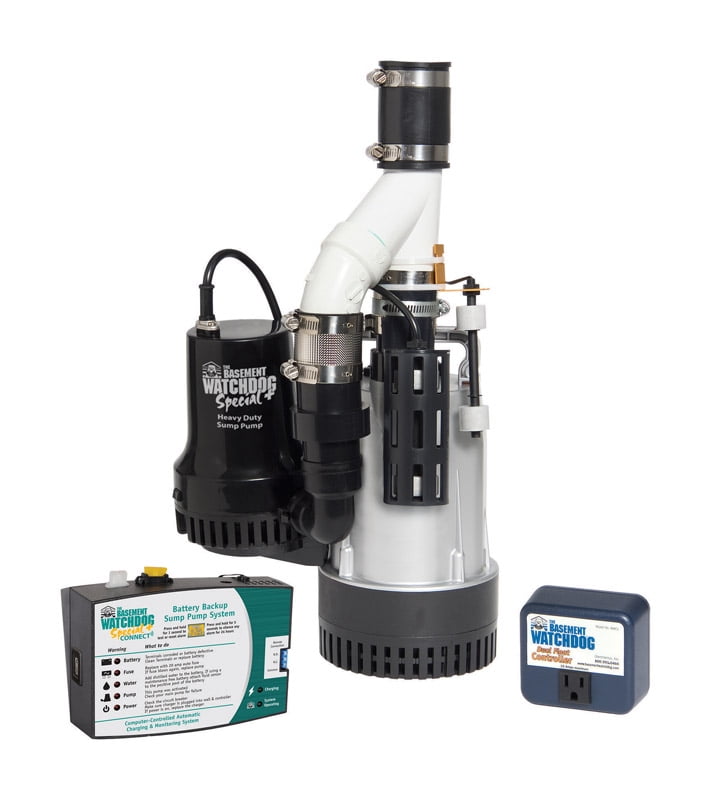 C1023 for sale online Basement Watchdog Big Combo Connect 1/2 HP Primary & Backup Sump Pump Sys 