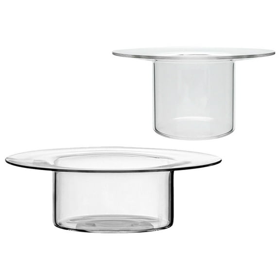 QIFULL Qifull Clear Glass Salad Bowls, Practical for Cereals, Salads, Fruits, and More, 2Pcs