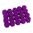 thumbnail image 2 of facefd 20 Pièces/ensemble Roue Roue Moyeu Bouchon Décoratif Amovible Remplacement 16mm Hexagonal Universel Pneu Vis Garde Rouge Violet, 2 of 6