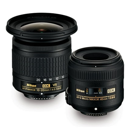 Nikon Landscape and Macro Two Lens Kit w/ AF-P DX 10-20mm VR & AF-S DX 40mm Lens