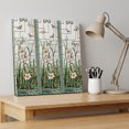 thumbnail image 4 of Ships Next Day Canvas Wall Art 8"x8", Teal Spring Floral Wood Framed Canvas Print Painting, Summer Butterfly Farmhouse Ready to Hang Small Picture Wall Decor for Home Bathroom Nursery Kitchen, 4 of 9