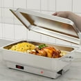 thumbnail image 2 of 9QT Electric Chafing Dish Buffet Set, Stainless Steel Commercial Food Warmers with Temp Display for Weddings, Parties & Festivals, 2 Pack, 2 of 7