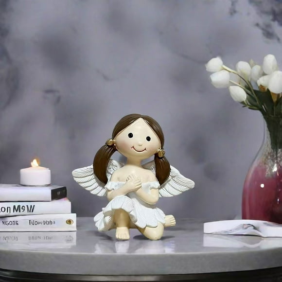 EGNMCR Room Decor, Home Decor, Wall Decor Angel Girl Statue Decoration Suitable For Home Desktop Decoration Suitable For Gifts To Sisters And resin shelf