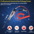thumbnail image 2 of 1pc Heavy-Duty Automotive Circuit Tester/Test Light, 3-90V Digital LED Voltage Tester with Voltmeter, Polarity Indicator, and Stainless Steel Probe, suitable for cars, trucks, RVs, etc.,Multicolor, 2 of 5