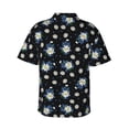 thumbnail image 3 of Fotbe Daisies Flowers Hawaiian Shirt for Men Unisex Summer Beach Casual Short Sleeve Cotton Linen Button Down Shirts-XX-Large, 3 of 9