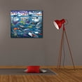 thumbnail image 6 of Epic Graffiti 'Arctic Ocean Color'  by DoodleScapes Canvas Wall Art, 30" x 26", 6 of 7