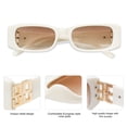 thumbnail image 2 of Women's 90s Retro Y2K Rectangle Sunglasses Vintage Square Shades UV400, 2 of 5