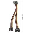 thumbnail image 4 of PC server computer hard drive 15-pin SATA 1 male to 2 female splitter power cable, 4 of 5