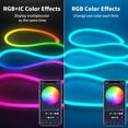 thumbnail image 3 of WANGQ LED Strip White 16.4ft/5m Neon Strip 12V Silicone Waterproof Flexible LED Neon Rope Light (Power Adapter Not Included), 3 of 8