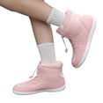 thumbnail image 1 of Botas Descalzos Nieve Invierno Mujeres S Pelusa Forrada para Senderismo Al Aire Libre (38) Rosa, 1 of 9
