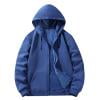 OHMZYZO Men's Full Zip Hoodies Sweatshirts Drawstring Drop Shoulder Long Sleeve Jackets Casual Solid Color Coat with Pocket