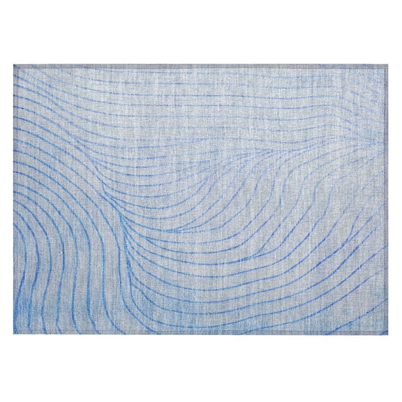 Dalyn Rugs Machine Washable Indoor/Outdoor Chantille ACN2107 Blue 1'8" x 2'6" Rug