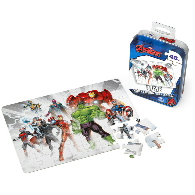 Marvel Avengers 48-piece puzzle & tin storage lunch box, Five Below