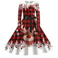thumbnail image 3 of Vestidos Casuales Para Mujer 派对 Moda Femenina Casual Navidad Cuello En V Mujeres Navidad Gráfico Elegante Vestidos Sin Mangas Moda Sexy Floral, 3 of 3