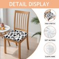 thumbnail image 2 of Halloween Black Ghosts Bats and Pumpkins Seat Covers for Dining Room Chairs Set Of 4,Stretch Printed Washable Chair Seat Cover with Elastic Ties and Button,Removable Waterproof Couch Cushion Covers, 2 of 6
