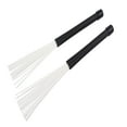 thumbnail image 7 of Raindrops Pair Jazz Drum Retractable Drum Sticks Drumsticks (Black & White), 7 of 7