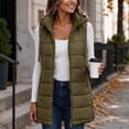 thumbnail image 6 of MaFYtyTPR Women's Long Puffer Vest Hooded Quilted Zip Up Sleeveless Jacket with Pockets Winter Lightweight Padded Warm Waistcoats, 6 of 6