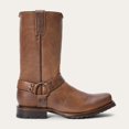 thumbnail image 2 of Men's Stetson Hertiage Harness Biker Leather Boots Handcrafted Brown, 2 of 7