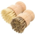 thumbnail image 3 of 2 Pcs Brosse à Récurer pour Évier de Cuisine (Couleur Bois), 3 of 9