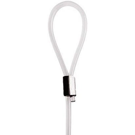 

STAS Looped End Cord Clear Nylon - 10 pack Perlon Picture Cable Wire For Picture Hanging Hooks and Picture Rails 98 length 2mm diameter
