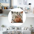 thumbnail image 3 of pumpkin flowers leaveslinen throw pillowcase decoration pillowcase gifting preferred 20x20 inch cushion cover 2 sets sofa pillowcase sofa bedroom living room car, 3 of 8