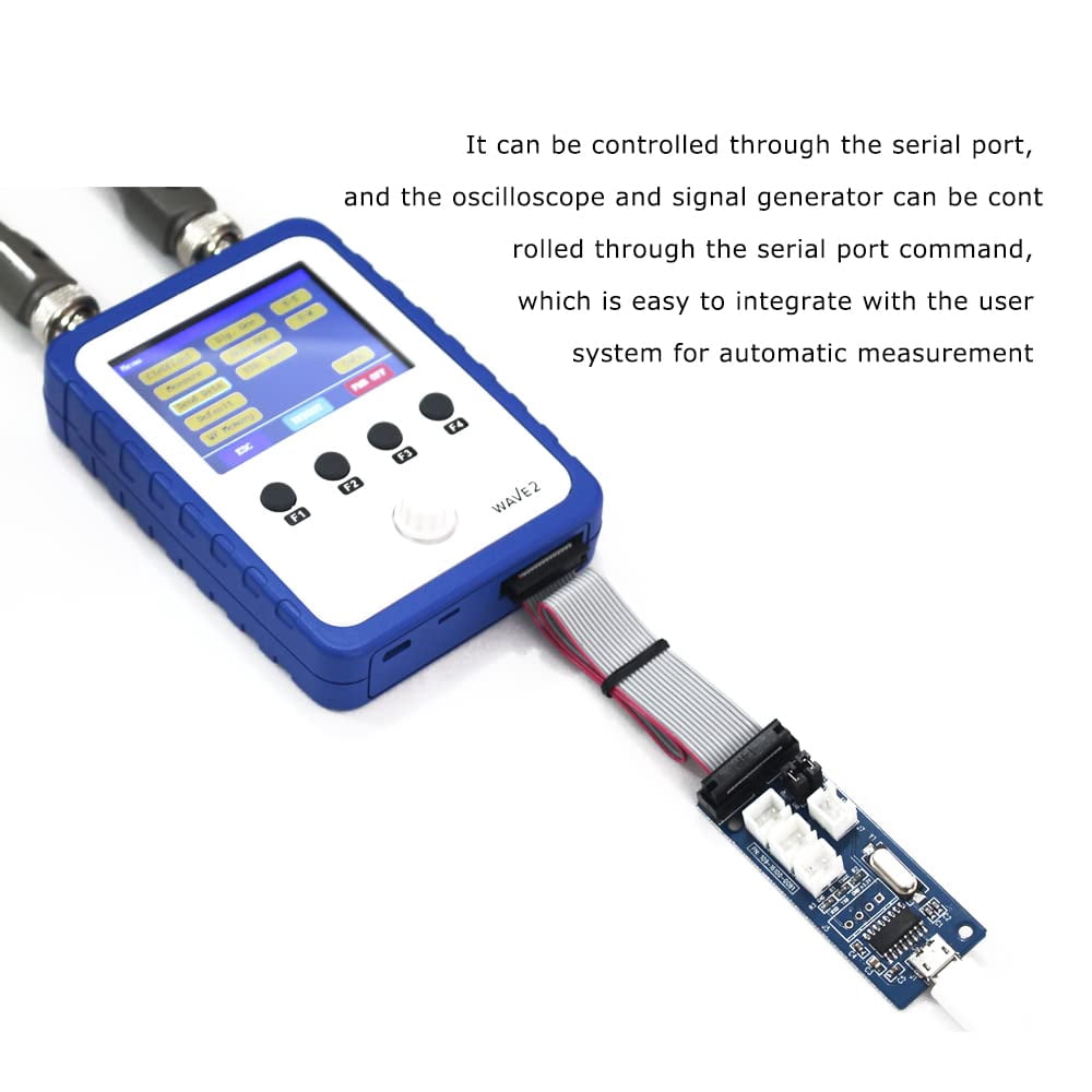 Treedix Oscilloscope DIY Kit WAVE2 2-Channel Portable Digital Storage Oscilloscope Dual-Channel Handheld 2.4 inch TFT LCD Touch Screen Digital Oscilloscope Kit