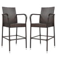 thumbnail image 5 of UBesGoo 2-Piece Rattan Bar Stool Dining High Counter Portable Chair Patio Furniture, 5 of 12