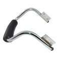 thumbnail image 3 of For Royal Enfield Classic Rear Back Rest Pillion Chrome Grab Bar Rubber, 3 of 5