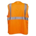 thumbnail image 2 of 10-Pack of Cordova V210P5XL Type R, Class II, Orange Mesh Vest, Hook & Loop Closure, 2-Inch Silver Reflective Tape, 5X-Large, 2 of 5