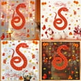 thumbnail image 2 of AOOOWER 2 Sheets Spring Festival 2025 Snake Sticker Chinese New Year Window Clings Decal for Living Room and Office Glass Decors, 2 of 9