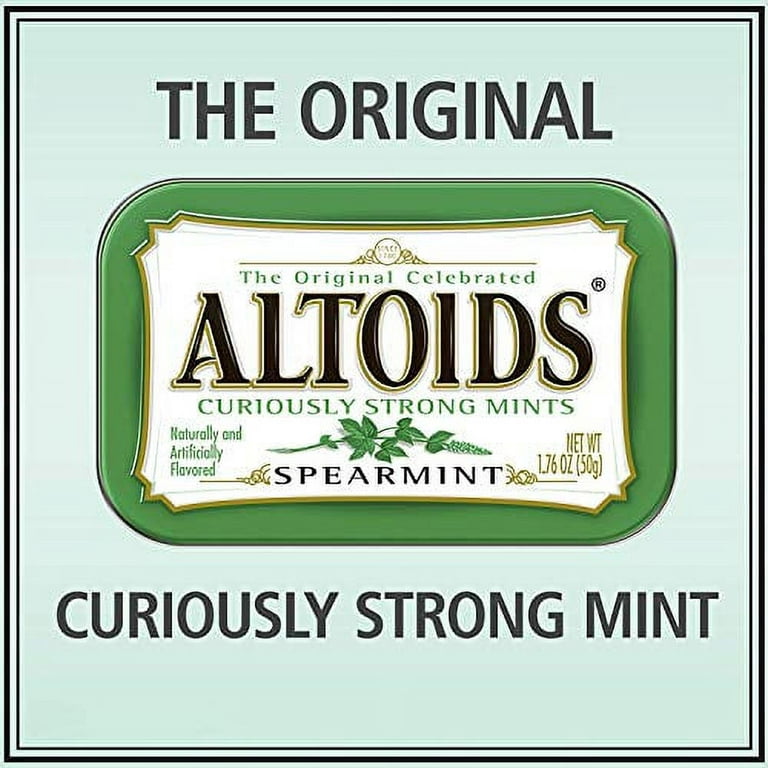  Altoids Spearmint Mints, 1.76 Ounce - 6 Count (Pack of 2) :  Candy Mints : Grocery & Gourmet Food