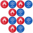 thumbnail image 5 of 6 Pairs Hot And Cold Water Sign Hot And Cold Indicator Stickers Self-Stick Acrylic Label For Faucet Shower And Bathtub Bathroom Kitchen And Business Use, 5 of 5