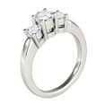 thumbnail image 4 of Mauli Jewels Engagement Rings for Women 1/2 Carat Three Stone Diamond Engagement Ring Crafted 4 Prong-Setting14k Solid White Gold, 4 of 6