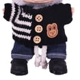 thumbnail image 4 of Bewildely Ropa para muñecas de poliéster , producción artesanal, tapicería, tela para disfraces, suéteres hechos a mano Muñecas y casas de muñecas XM2108, 4 of 6