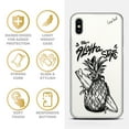 thumbnail image 4 of Case Yard iPhone-X Case Clear Soft & Flexible TPU Ultra Low Profile Slim Fit Thin Shockproof Transparent Bumper Protective Cover Drop Protective Cell Phone Cases (Aloha State Pineapple), 4 of 8