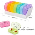 thumbnail image 4 of keepw 7 Days Pill Case with Lids Refillable Container Supplement Pillers Holder Box Travel Carrier Dispenser Organizer 1Pc, 4 of 6