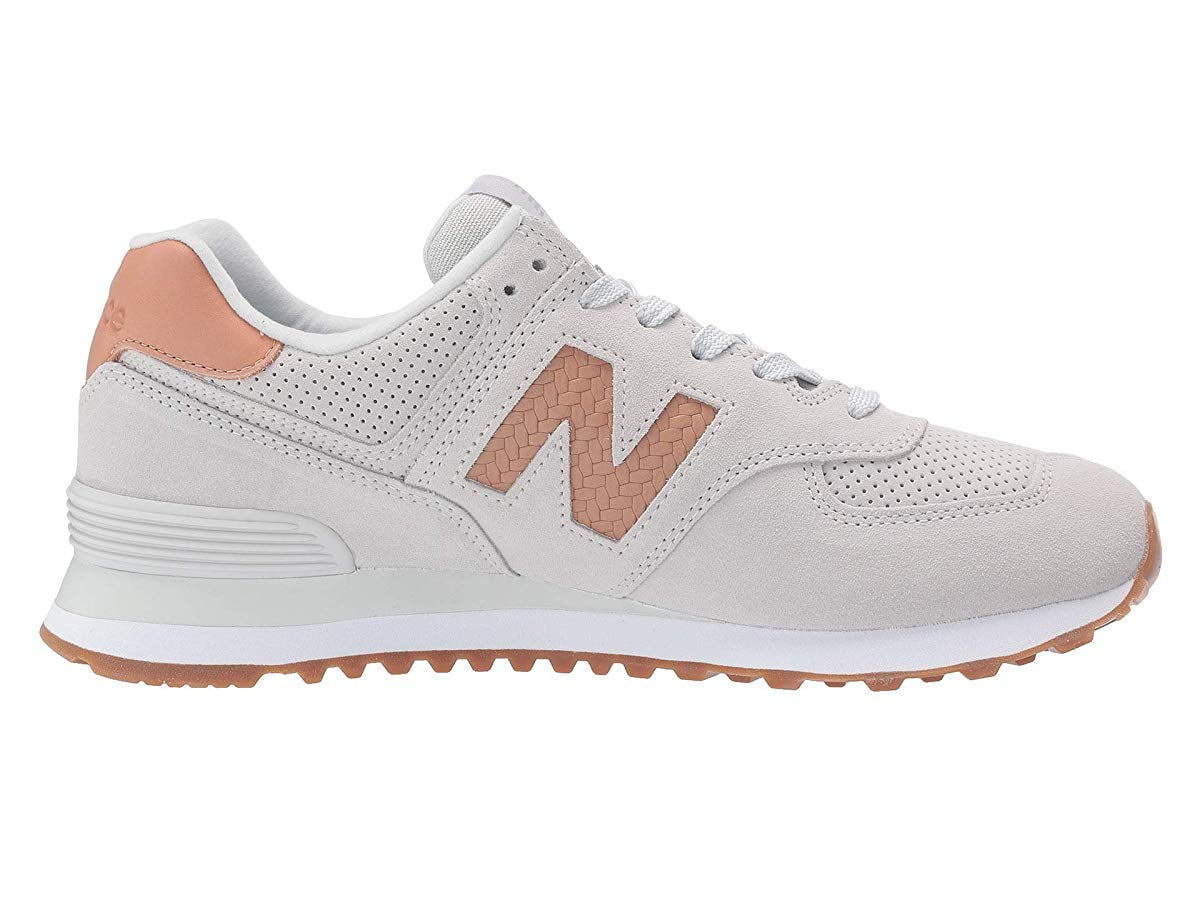new balance 574 white with veg tan