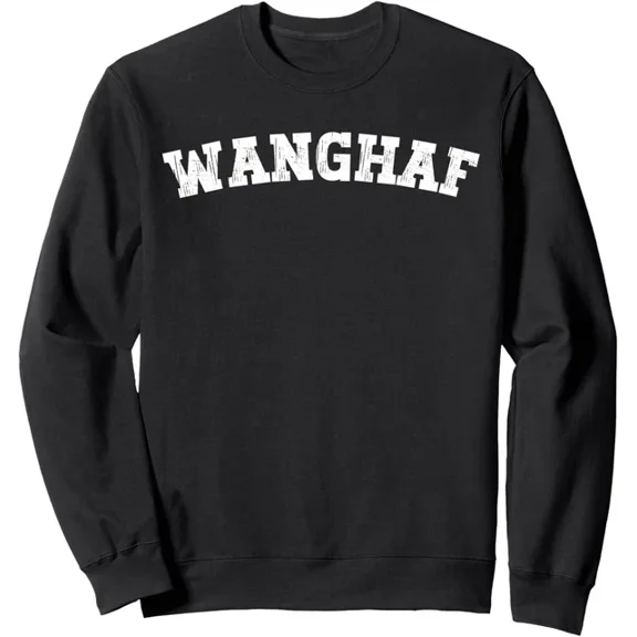 Arvy WANGHAF Design Minimalist Letters Unisex Crewneck Sweatshirt