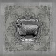 thumbnail image 2 of Robertson, Walter  15x15 Black Ornate Wood Framed with Double Matting Museum Art Print Titled - Filigree Sheep, 2 of 4