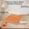 thumbnail image 5 of Inosoo Thick Faux linen Tablecloth for Fall Pumpkin Festival, 60x84 inch Rectangle TPU Waterproof & Oil-Proof Coating Wipe Clean Linen Table Cloth, Orange, 5 of 10